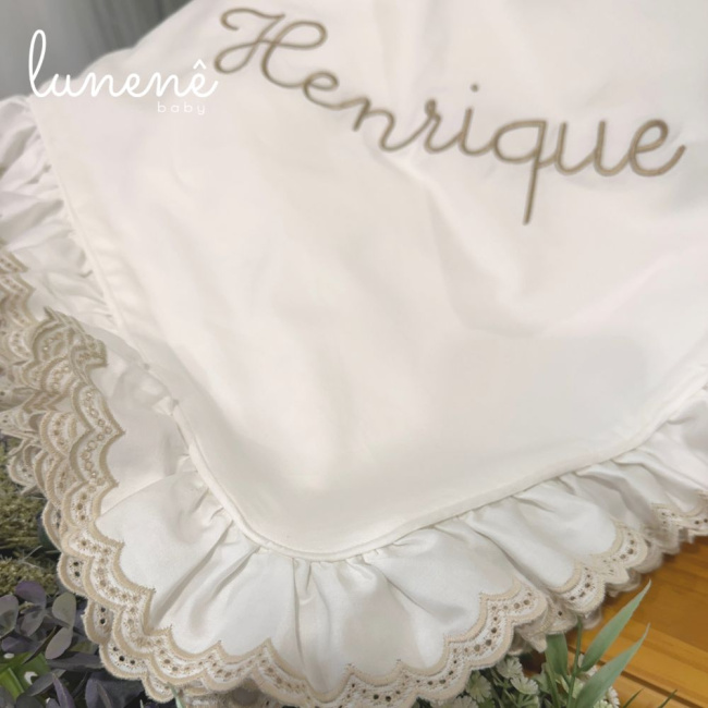 Manta Maternidade com Forro Castelli Caqui 400 Fios 4579