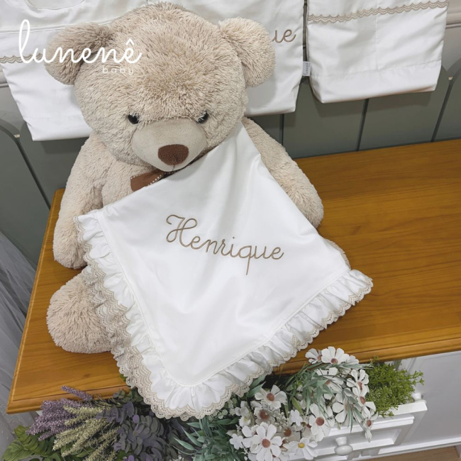 Manta Maternidade com Forro Castelli Caqui 400 Fios 4579