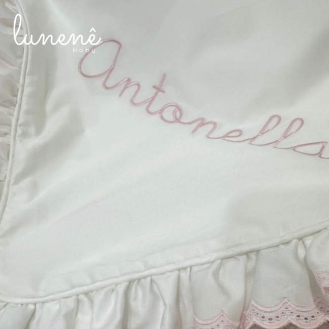 Manta Maternidade com Forro Castelli Rosa 400 Fios 4583