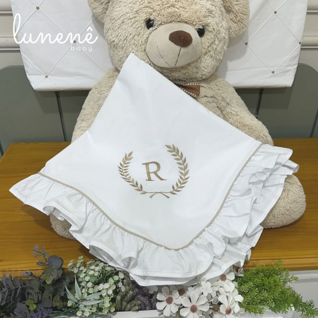 Manta Maternidade com Forro Imperial Caqui 200 Fios 4548