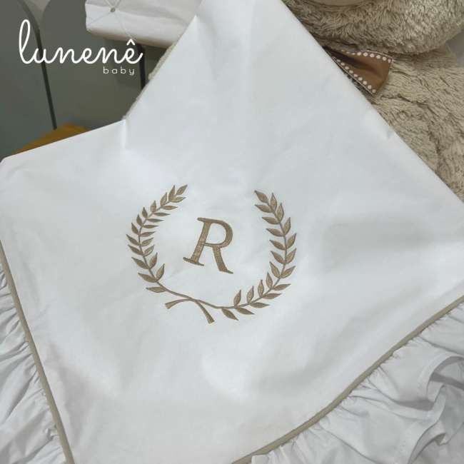 Manta Maternidade com Forro Imperial Caqui 200 Fios 4548