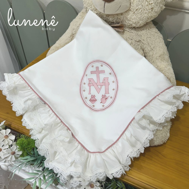 Manta Maternidade com Forro Nossa Senhora Jardim 400 Fios 4585