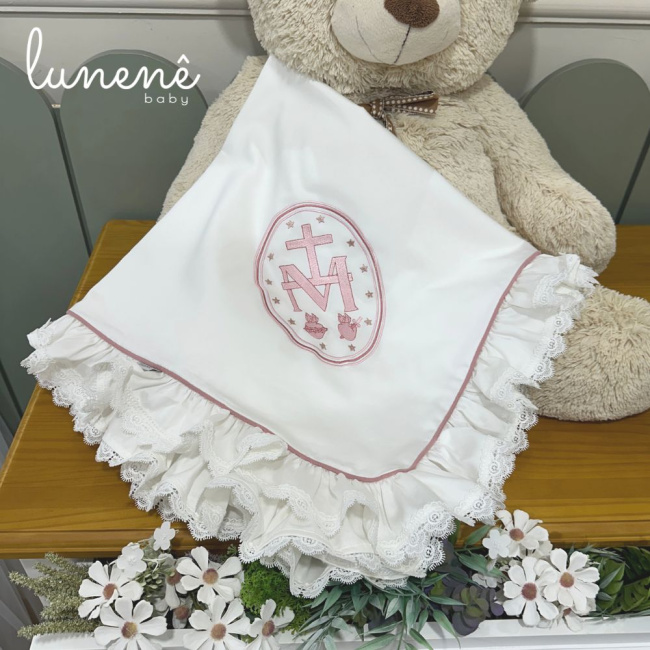 Manta Maternidade com Forro Nossa Senhora Jardim 400 Fios 4585