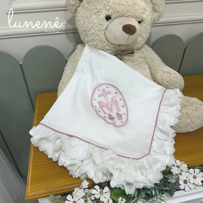 Manta Maternidade com Forro Nossa Senhora Jardim 400 Fios 4585