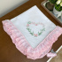 Manta Maternidade Cute Baby Coração Florido Rosa 140 Fios
