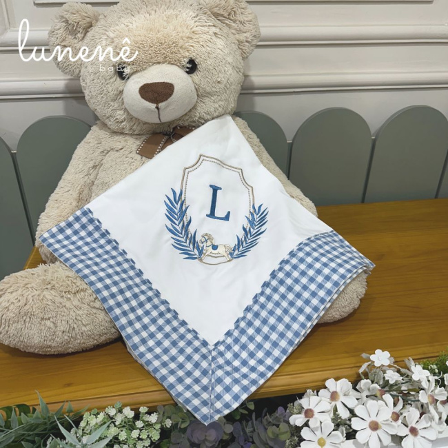 Manta Maternidade Personale Baby com Inicial L 9022