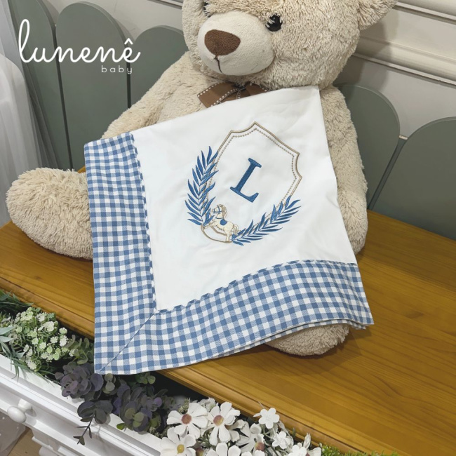 Manta Maternidade Personale Baby com Inicial L 9022