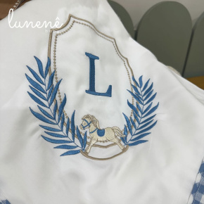 Manta Maternidade Personale Baby com Inicial L 9022