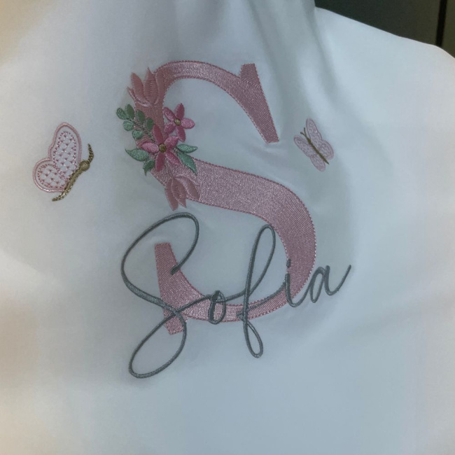 Manta Maternidade Personalizada nome Sofia 400 Fios