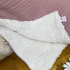 Manta Soft com Tricô Teracota Lunene Baby