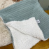 Manta Soft com Tricô Verde Malva Lunene Baby