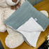 Manta Soft com Tricô Verde Malva Lunene Baby