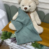 Manta Tricô Colméia Verde Malva Lunene Baby