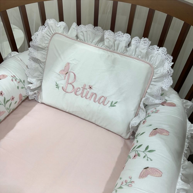 Ninho Baby 02 peças Betina Rosê 200 Fios 4522