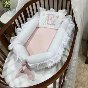 Ninho Baby 02 peças Borboletas com o Nome Emília