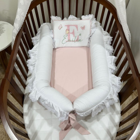 Ninho Baby 02 peças Borboletas com o Nome Emília