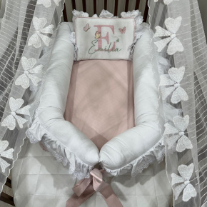 Ninho Baby 02 peças Borboletas com o Nome Emília