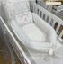 Ninho Baby 02 peças Capri Baby 200 Fios com a Inicial A 4506