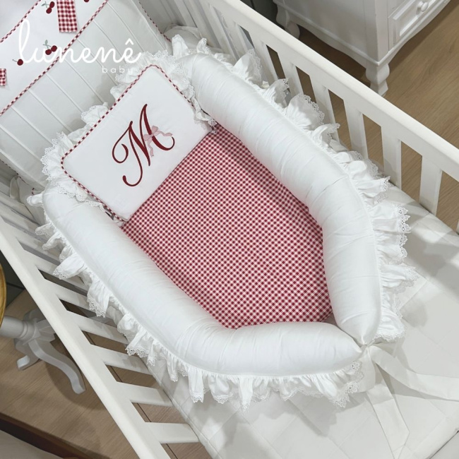 Ninho Baby 02 peças Cerejinha Vermelha 400 Fios 4372