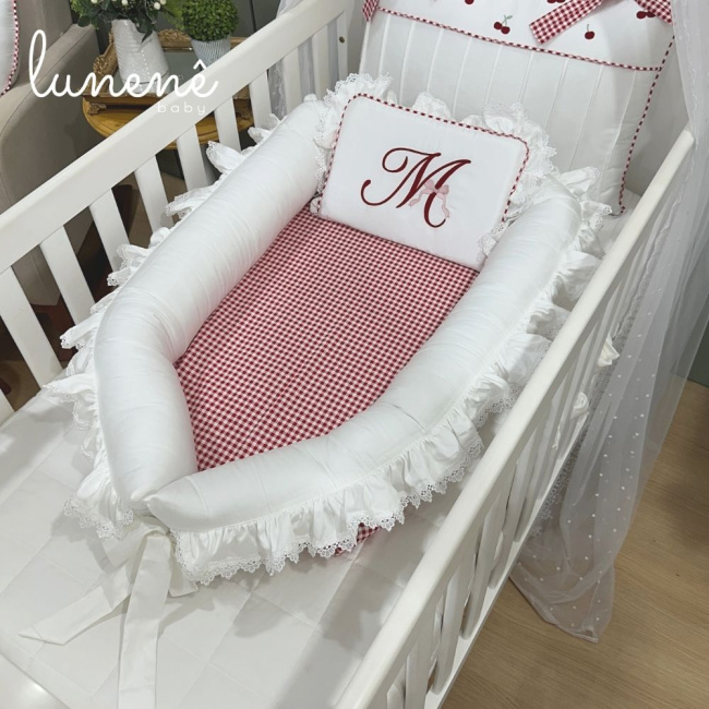 Ninho Baby 02 peças Cerejinha Vermelha 400 Fios 4372