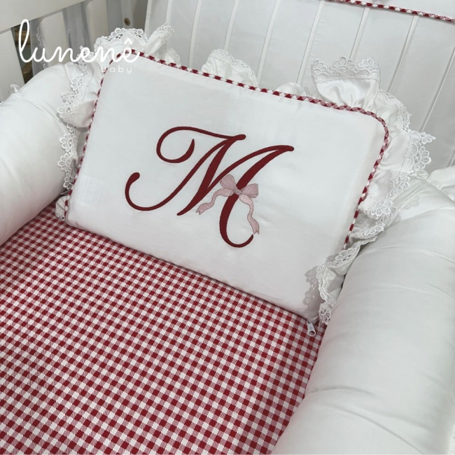 Ninho Baby 02 peças Cerejinha Vermelha 400 Fios 4372