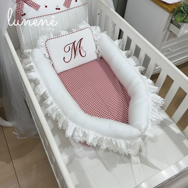 Ninho Baby 02 peças Cerejinha Vermelha 400 Fios 4372