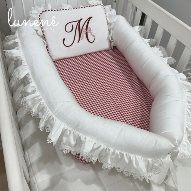 Ninho Baby 02 peças Cerejinha Vermelha 400 Fios 4372