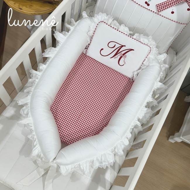 Ninho Baby 02 peças Cerejinha Vermelha 400 Fios 4372