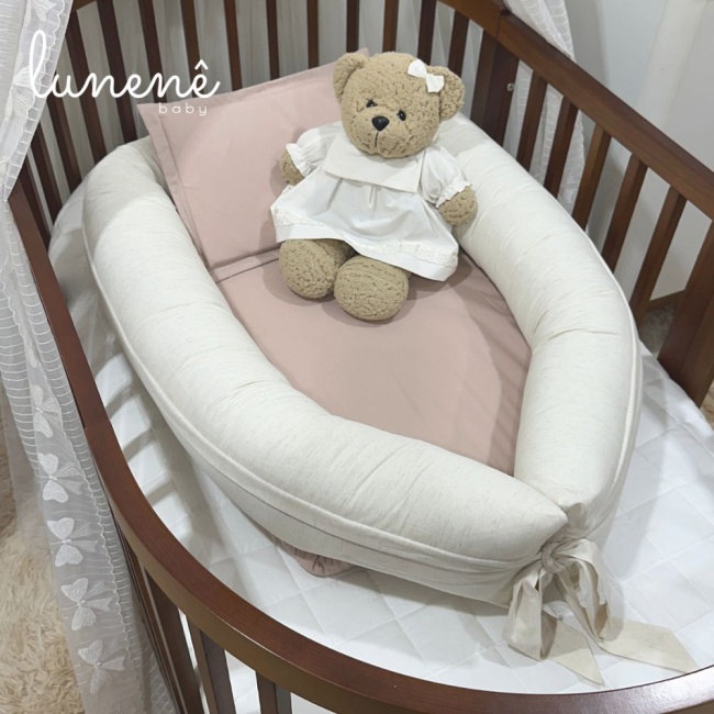 Ninho Baby 02 peças Lunenê Baby Linho Terracota 5518