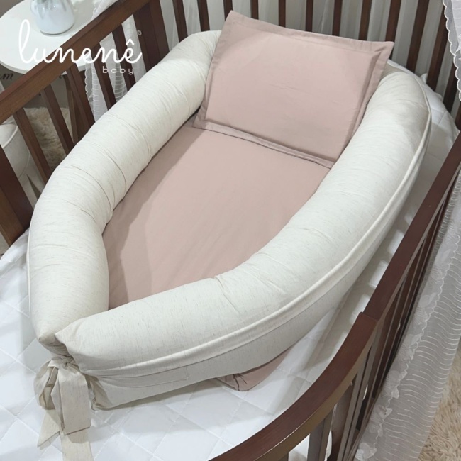 Ninho Baby 02 peças Lunenê Baby Linho Terracota 5518