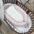Ninho Baby 02 peças Lunenê Baby Percal Rose e Bege 5520
