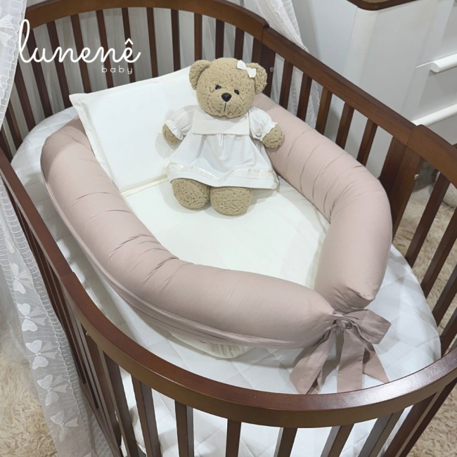 Ninho Baby 02 peças Lunenê Baby Percal Terracota e Bege 5519