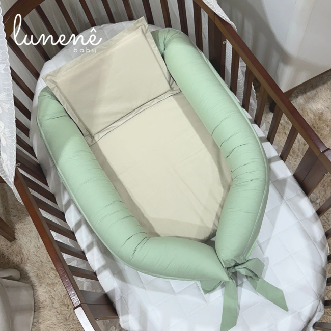 Ninho Baby 02 peças Lunenê Baby Verde Malva 5515