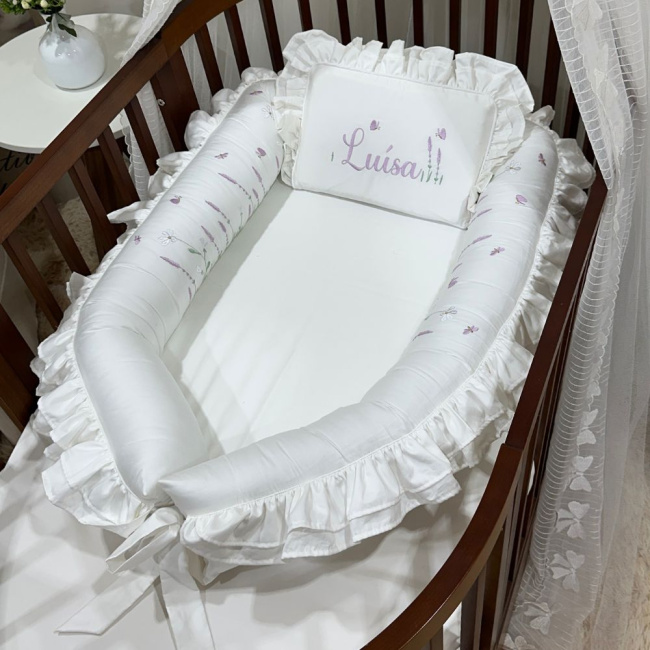 Ninho Baby 02 peças Personalizado Lavanda Baby 400 Fios 4499