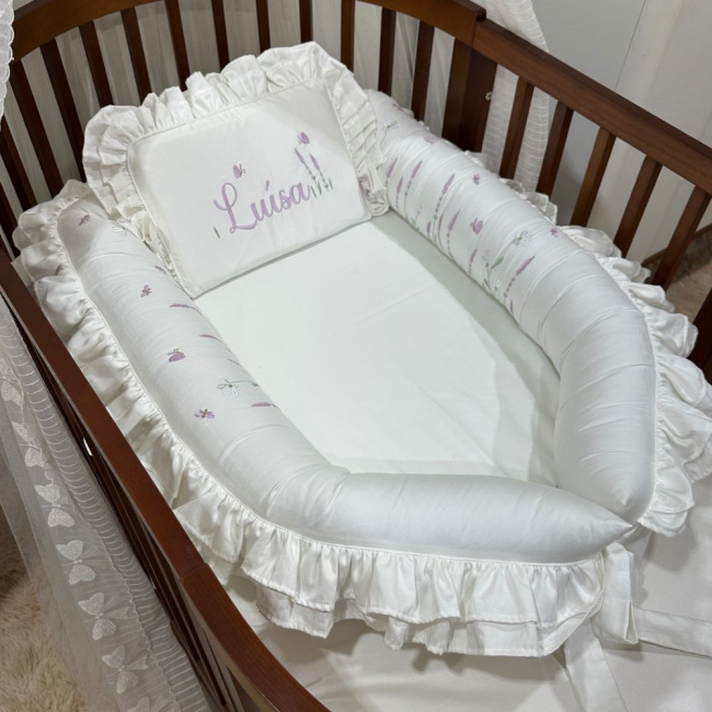 Ninho Baby 02 peças Personalizado Lavanda Baby 400 Fios 4499