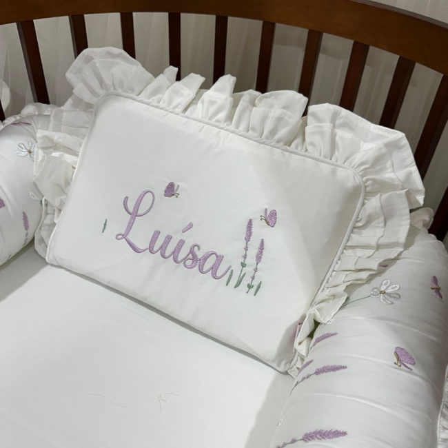 Ninho Baby 02 peças Personalizado Lavanda Baby 400 Fios 4499