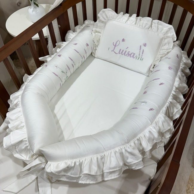 Ninho Baby 02 peças Personalizado Lavanda Baby 400 Fios 4499