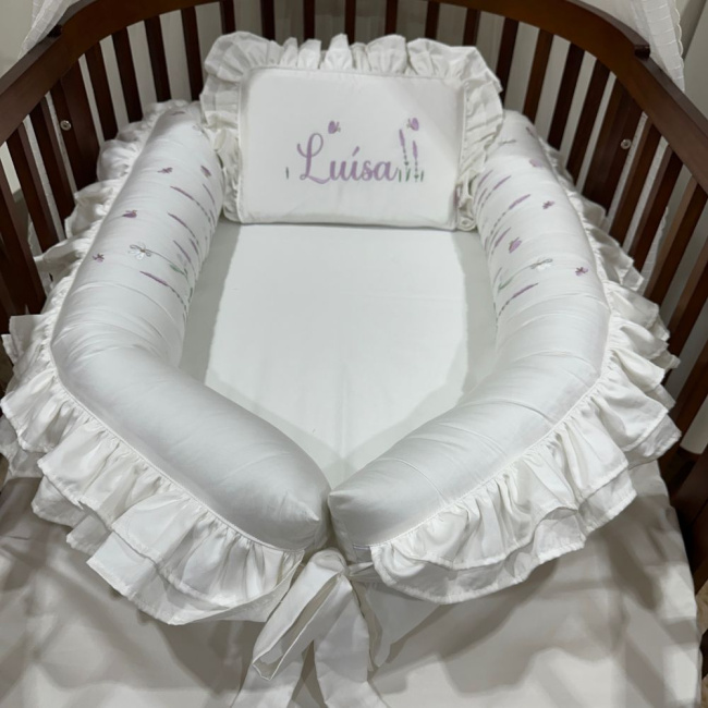 Ninho Baby 02 peças Personalizado Lavanda Baby 400 Fios 4499