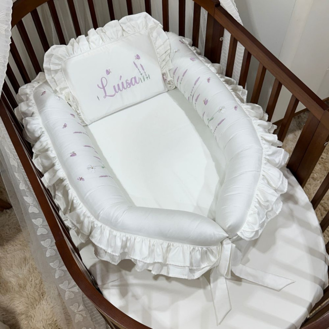 Ninho Baby 02 peças Personalizado Lavanda Baby 400 Fios 4499