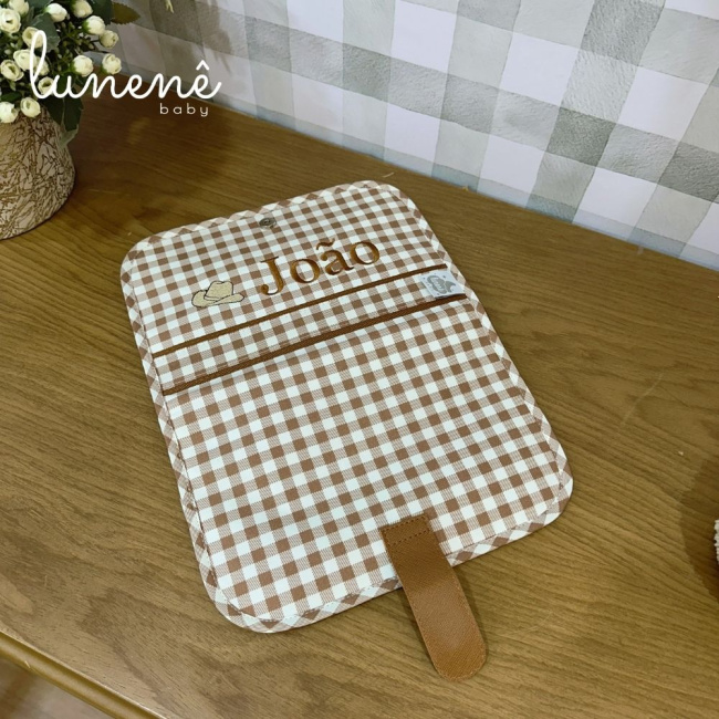 Porta Caderneta de Vacinação Xadrez Country Baby 03 Peças 4691