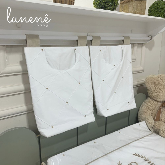 Porta Objeto 02 Peças Personale Baby Imperial Caqui 200 Fios 4548