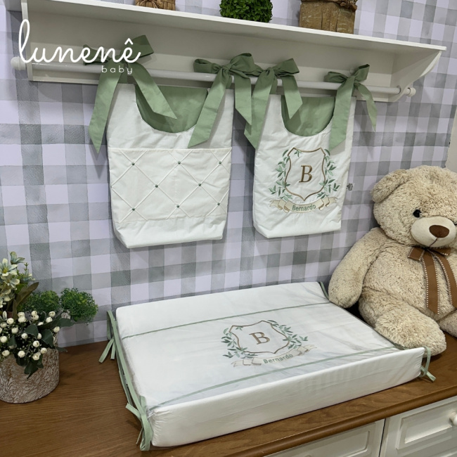 Porta Objeto 02 Peças Safari Leão Verde 4686