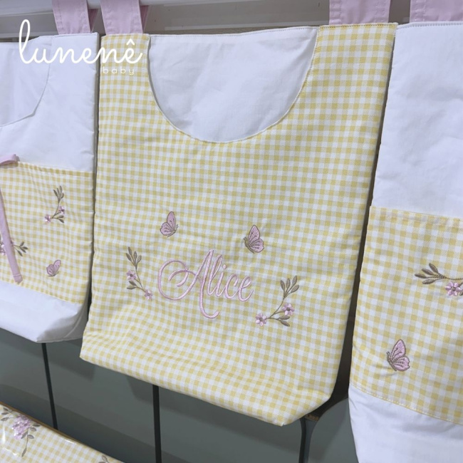 Porta Objeto 03 Peças Jardim Encantado 200 Fios 4556