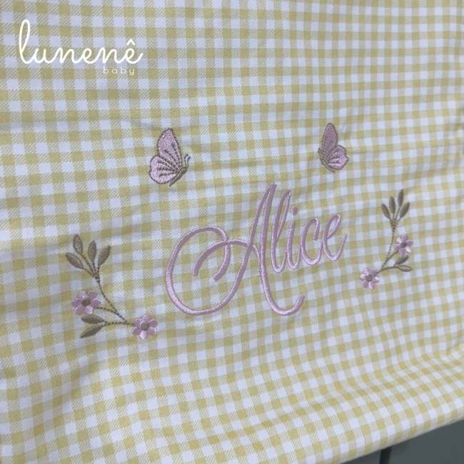 Porta Objeto 03 Peças Jardim Encantado 200 Fios 4556