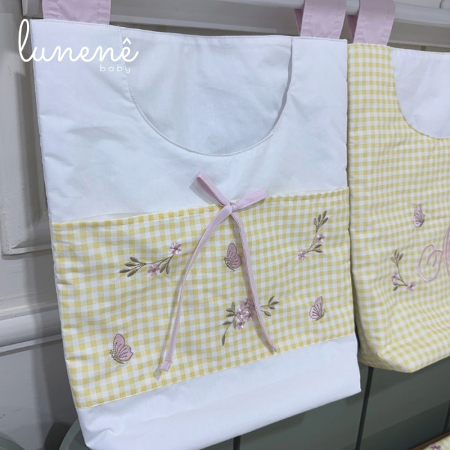 Porta Objeto 03 Peças Jardim Encantado 200 Fios 4556