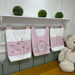 Porta Objeto 03 Peças Jardim Encantado Maitê 200 Fios 4525