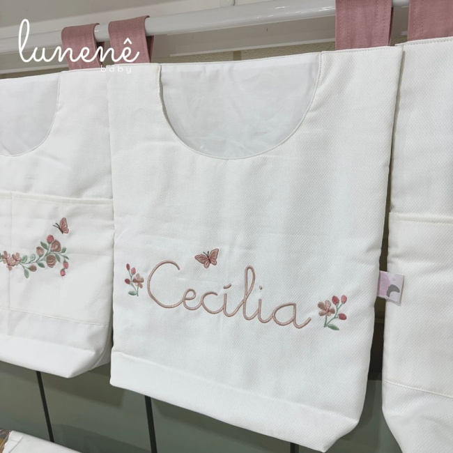 Porta Objeto 03 Peças Piquezinho Floral 400 Fios 4528