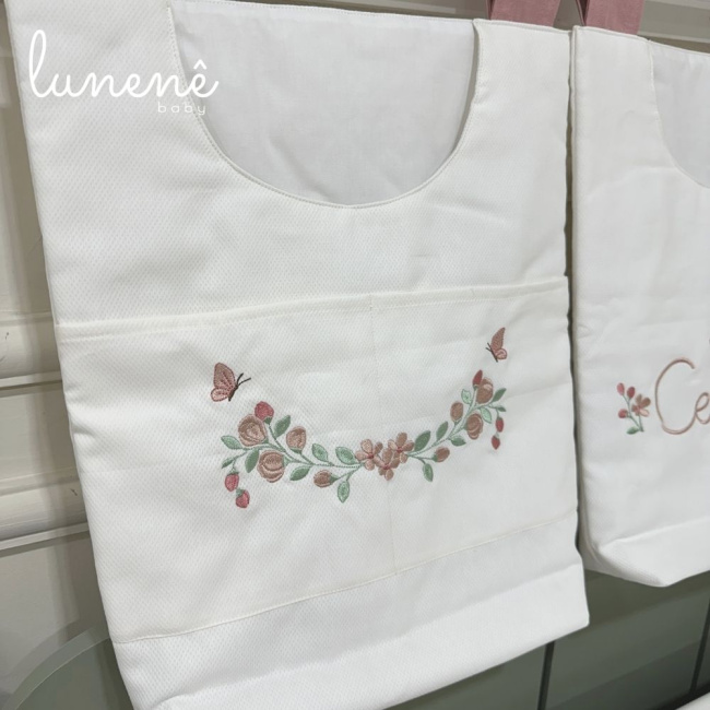 Porta Objeto 03 Peças Piquezinho Floral 400 Fios 4528