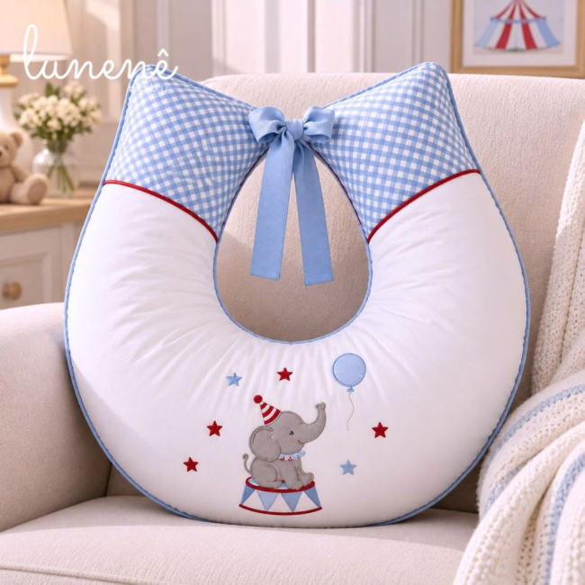 Quarto Circo do Elefantinho Enxoval de Bebê Menino 4696