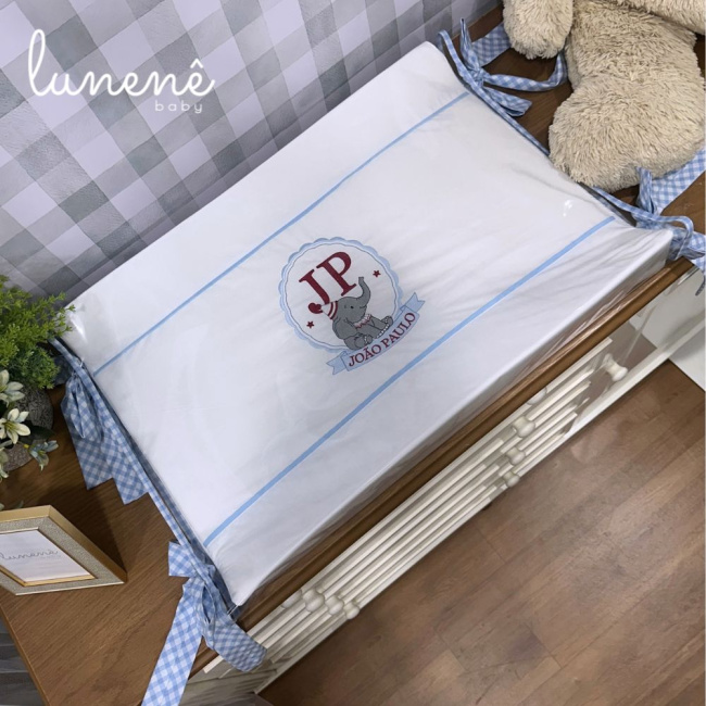Quarto Circo do Elefantinho Enxoval de Bebê Menino 4696